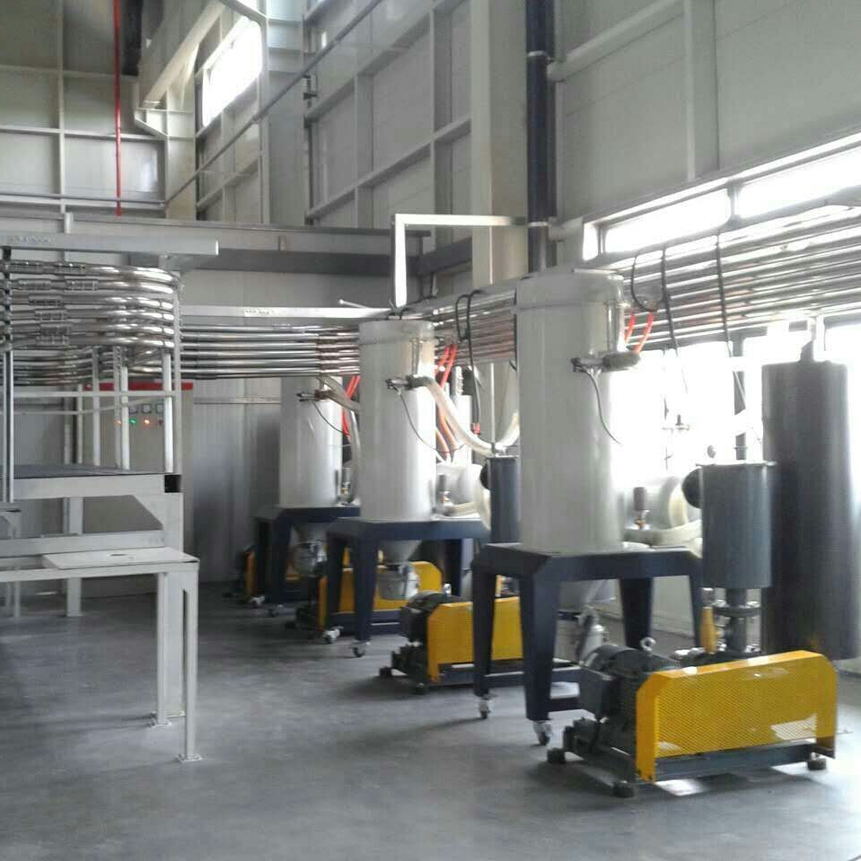 羅茨真空泵中央供料應(yīng)用現(xiàn)場